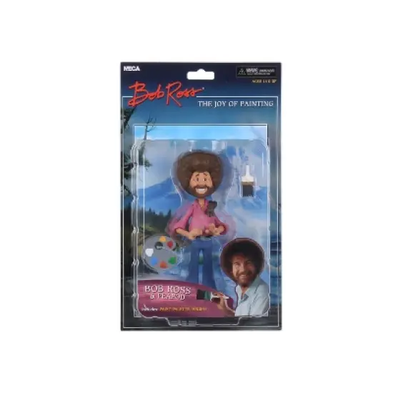 Bob Ross - 6" Scale Action Figure - Toony Classics Bob Ross with Peapod image {6}