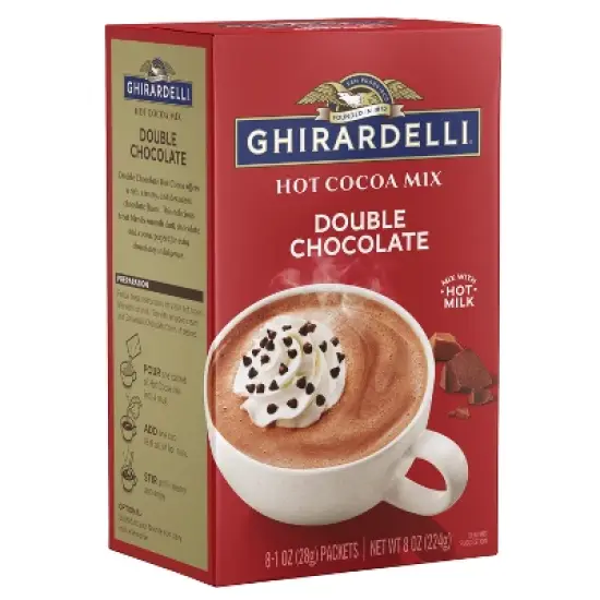 Ghirardelli Double Chocolate Hot Cocoa Mix - 8oz/8ct image {1}