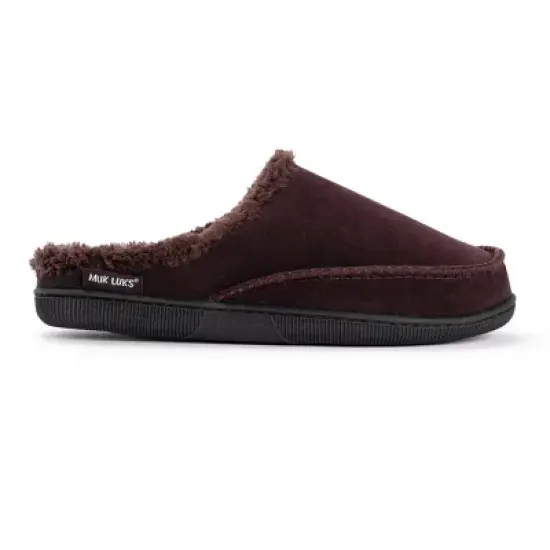 MUK LUKS Men's Faux Suede Clog Slippers image {7}