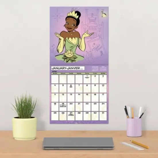 Disney 2026 Princess Bilingual French 12"x12" Wall Calendar image {4}