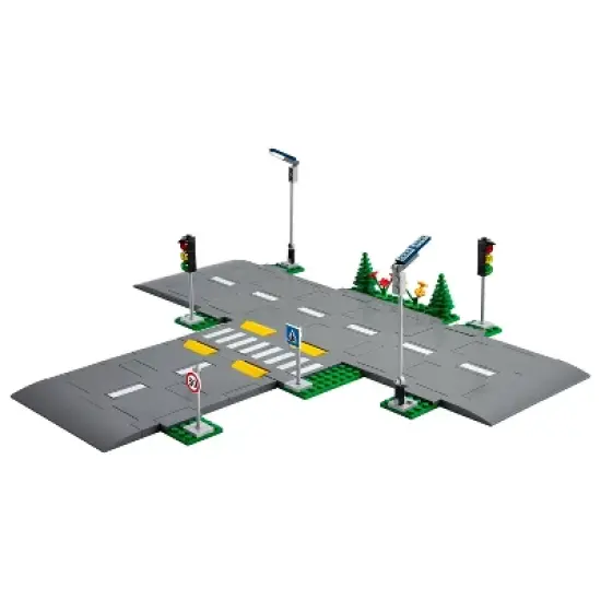 LEGO City Road Plates Building Set with Traffic Lights 60304 image {1}