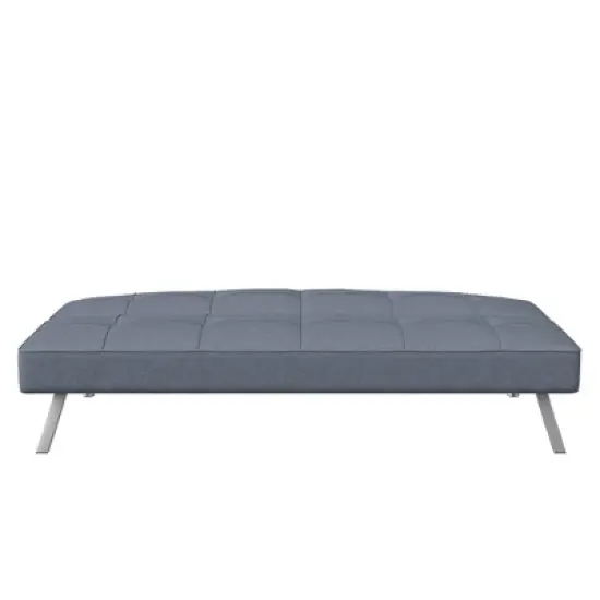 Colette Convertible Futon Sofa Bed Light Gray - Serta image {1}