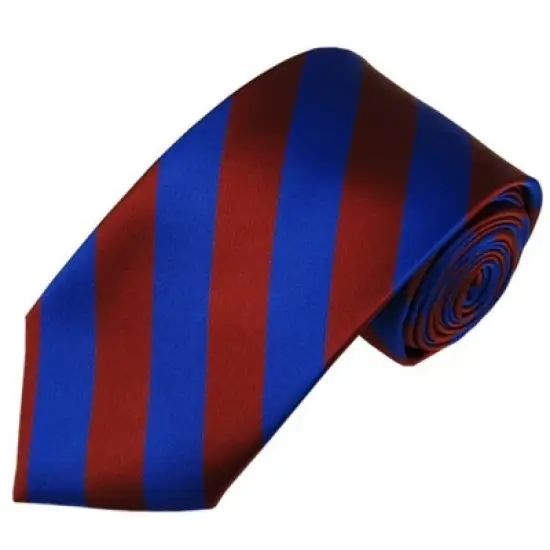 Men's 2.75 W And 58 L Inch With 0.75 Inch Stripe Width College Stripe Slim Woven Necktie image {28}