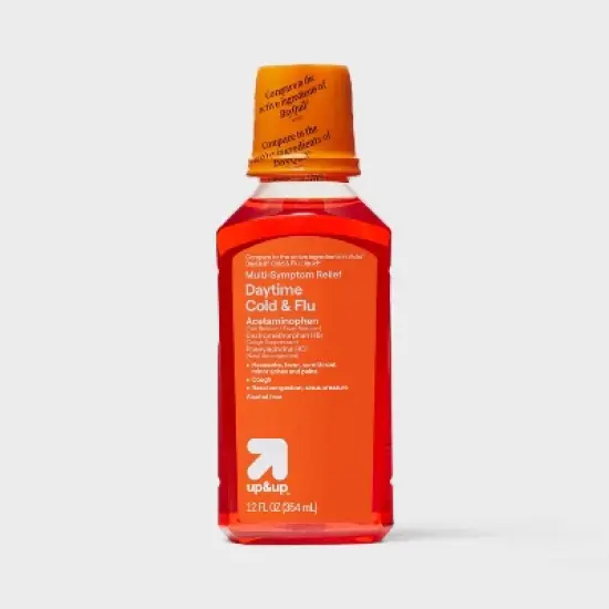 Daytime Cold & Flu Multi-symptom Relief Liquid - 12 fl oz - up&up&trade; image {5}