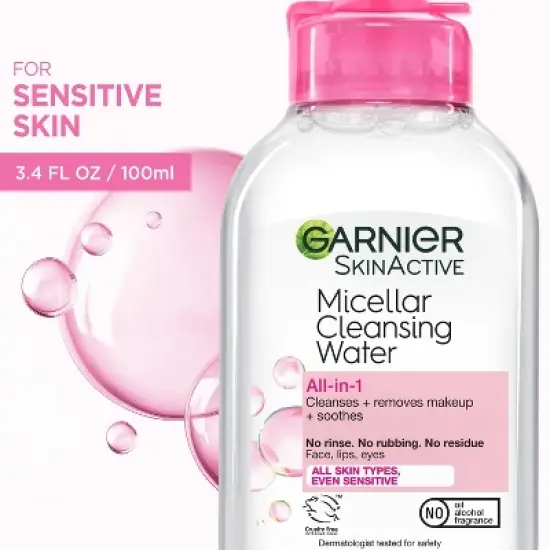 Garnier Micellar Water Hydrating Facial Cleanser & Makeup Remover - Basic Cleansing image {8}