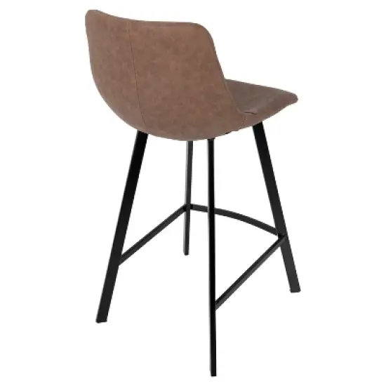 Set of 2 26" Outlaw Industrial Counter Height Barstool - Lumisource image {3}