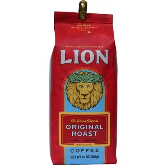 Lion Coffee Original Medium Roast Ground Coffee - 10oz image {1}