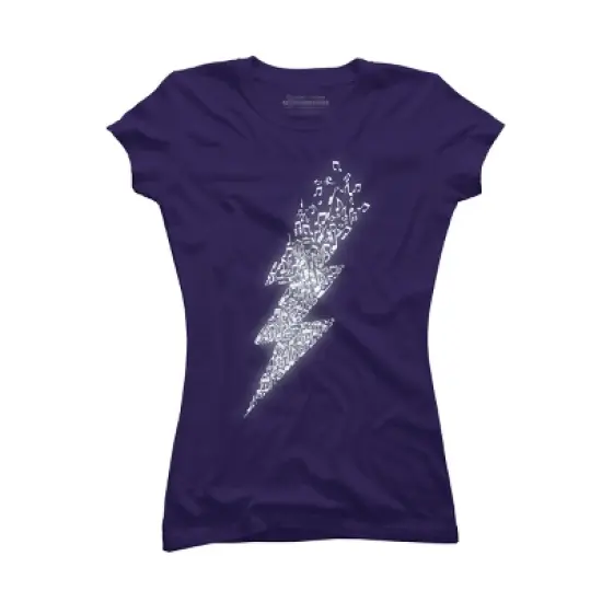 Junior's Design By Humans Electro Music By radiomode T-Shirt image {4}