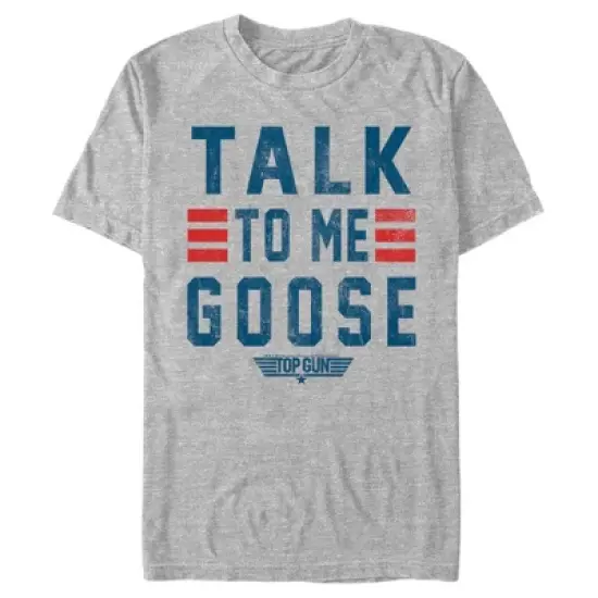 Men's Top Gun Talk to Me Goose Quote T-Shirt image {4}