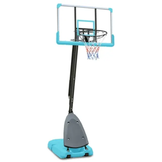 Dexmalle Outdoor Height Adjustable 7.5 to 10ft Basketball Hoop image {8}