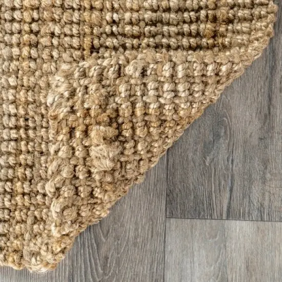 nuLOOM Ashli Solid Farmhouse Jute Area Rug image {6}