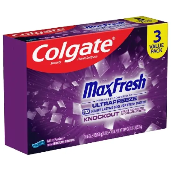 Colgate Max Fresh Toothpaste Knockout - 6.3oz/3pk image {11}
