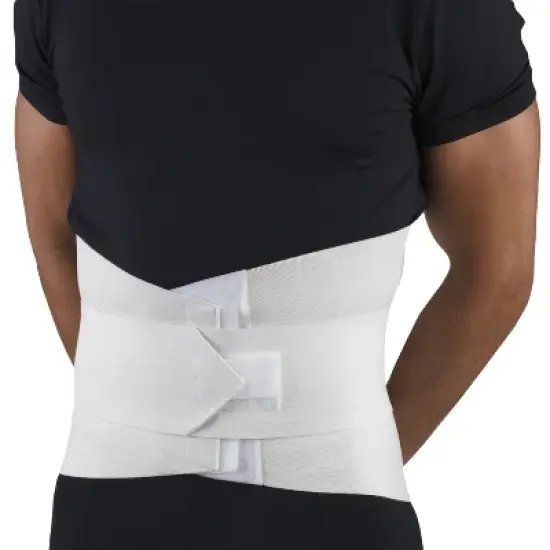 OTC Lumbo-Sacral Support, Abdominal Uplift, 11-Inch lower back, Strong Compression Elastic, White image {5}