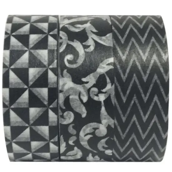 Wrapables Formal Event Japanese Washi Masking Tape (Set of 3) image {3}