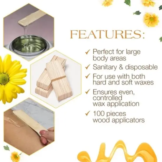 Gigi Accu Edge Applicators - Large - Contains 100 (PACK OF 2) image {2}