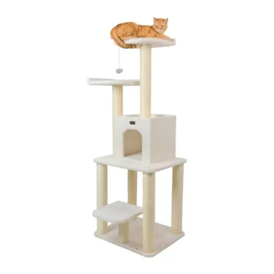 Armarkat B6203 Classic Real Wood Cat Tree, Jackson Galaxy Approved, Five Levels With Condo and Two Perches image {1}