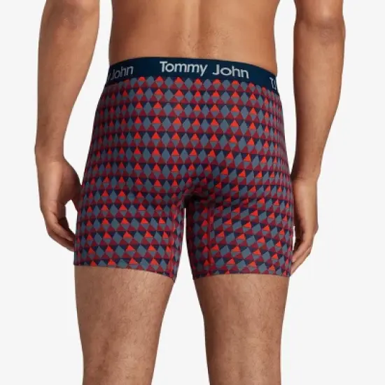 TJ | Tommy John&trade; Men's 6" Boxer Briefs 2pk - Navy Blue/Green image {4}