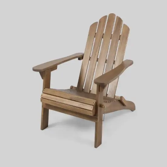 Hollywood Acacia Wood Foldable Patio Adirondack Chair - Christopher Knight Home image {5}