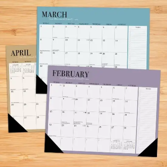 Willow Creek Press 22"x17" 2026 Modern Minimalist Large Monthly Deskpad image {1}