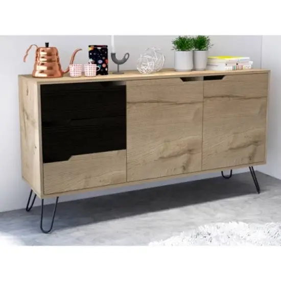 Aster 2 Door Sideboard Cabinet Light Wood - RST Brands image {1}
