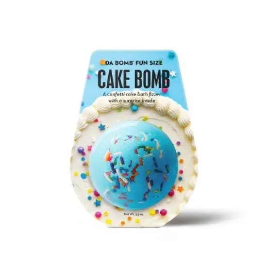 Da Bomb Bath Fizzers Cake Blue Confetti Bath Bomb - 3.5oz image {7}