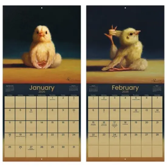 Trends International 2026 Lucia Heffernan Yoga Chicks 12"x12" Wall Calendar image {5}