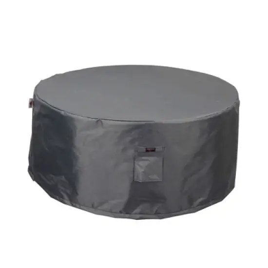 Titanium 3-Layer Water Resistant Outdoor Dining Set Round Covers Dark Gray by Shield image {5}