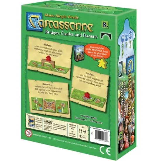 Z-Man Games Carcassone Bridges, Castles and Bazaars Expansion image {1}