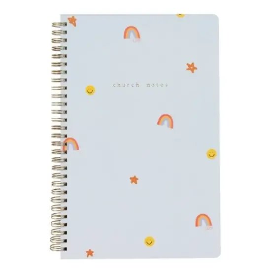 Church Notes 160pg Ruled Spiral Notebook 10.25"x6.25" Happy Icons image {10}