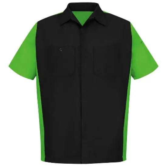 Red Kap&reg; Men's Short Sleeve Two-Tone Crew Shirt image {8}
