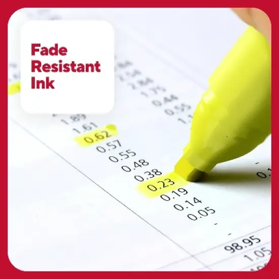 TRU RED Tank Highlighter with Grip Chisel Tip Yellow Dozen TR54579 image {6}