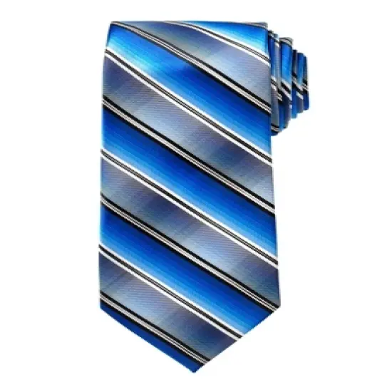 KS Signature by KingSize Men's Big & Tall  Classic Stripe Tie Necktie image {3}