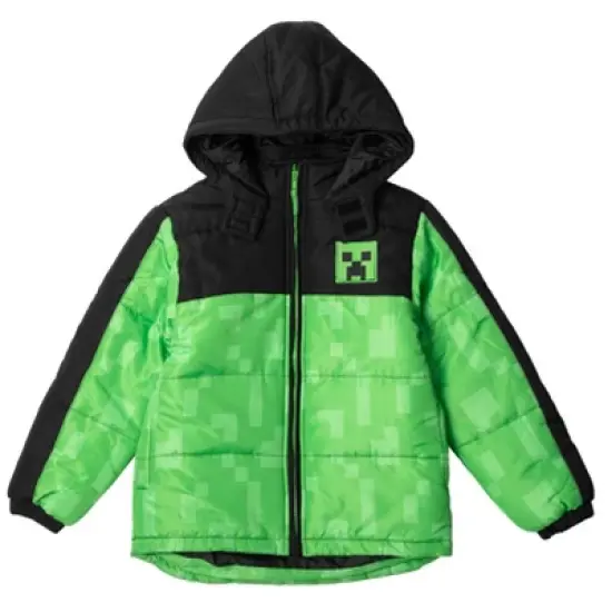 Minecraft Zombie Zip Up Puffer Jacket and Snow Bib Ski Pants Little Kid to Big Kid image {2}