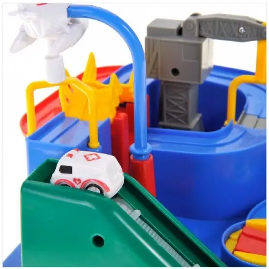 Ready! Set! Play! Link Race Track Vehicle Obstacle Course And Puzzle Playset For Kids image {2}