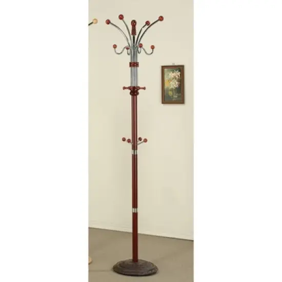 Coat Rack Cherry 73" - Ore International image {1}