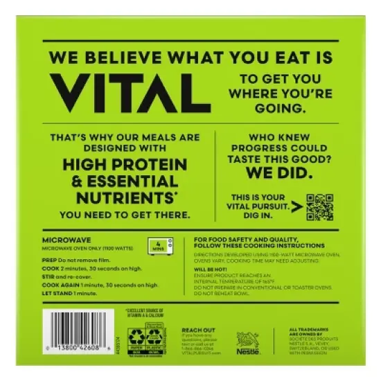 Vital Pursuit High Protein Vermont White Cheddar Mac and Cheese Broccoli Bowl Frozen Meal - 9.5oz image {7}