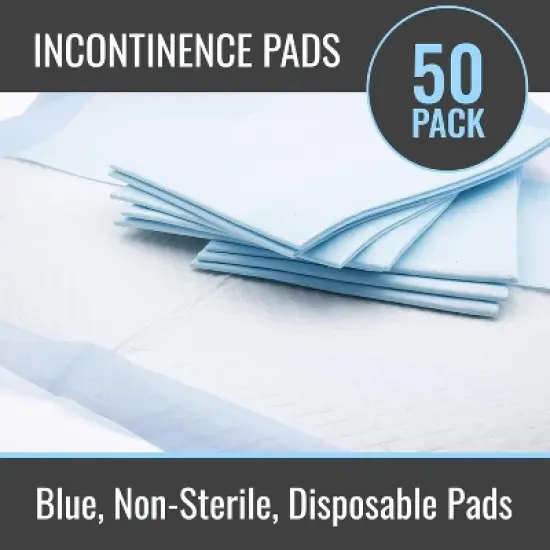 DMI Extra Large 36" x 36", 50 Count, Ultra Protective Incontinence Bed Pads for Women and Men, Multi-Purpose Pet and Dog Pee Pads, Kids Bed Wetting, image {2}