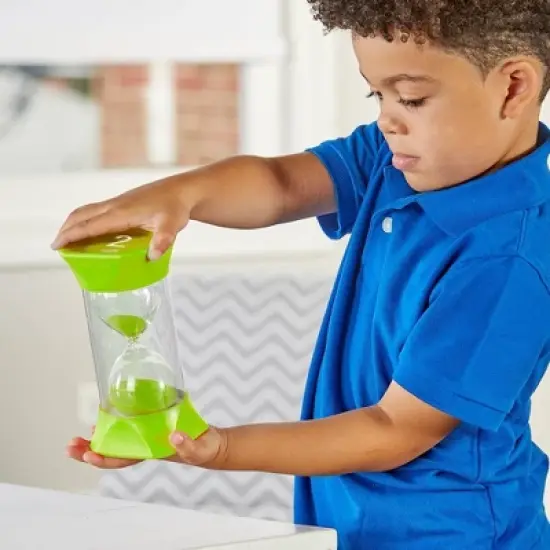 Hand2Mind 2 Minute Jumbo Sand Timer: Teaching Aid for Preschool to 6th Grade, Plastic Construction, Ideal for 1-2 Players image {1}