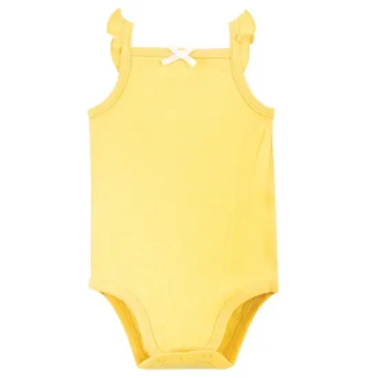 Touched by Nature Baby Girl Organic Cotton Bodysuits 5pk, Lemon Tree image {1}