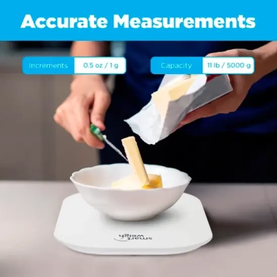 Smart Weigh Digital Food Scale - White image {5}