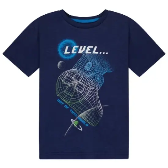 Sleep On It Boys Glow In The Dark Level Up 2-Piece Pajama Sleep Pants Set image {1}