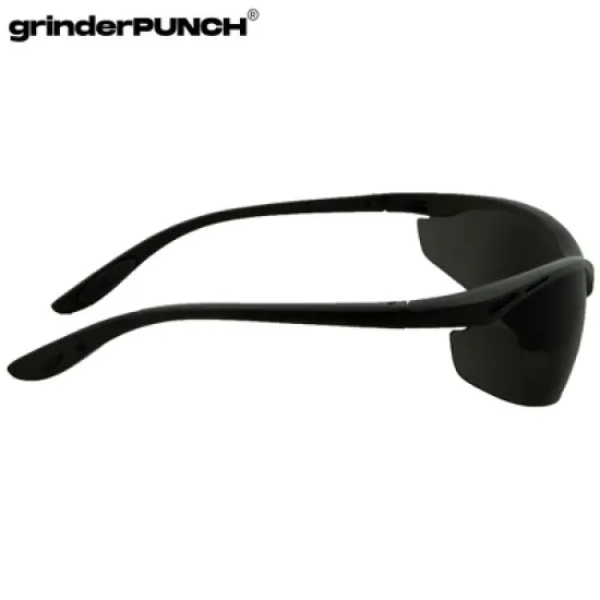 grinderPUNCH Full Lens Magnification Safety Glasses with Black Frame  Clear Lens   Magnifying Reading Eyewear image {3}