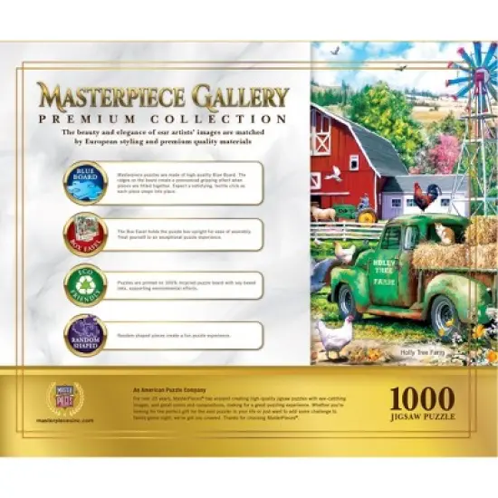 MasterPieces 1000 Piece Jigsaw Puzzle - Holly Tree Farm - 26.8"x19.3" image {3}