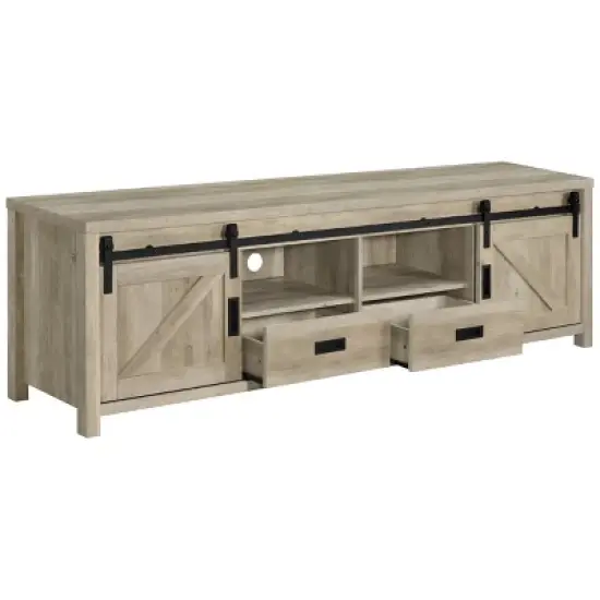 Madra Barn Door TV Stand for TVs up to 85" - Coaster image {3}