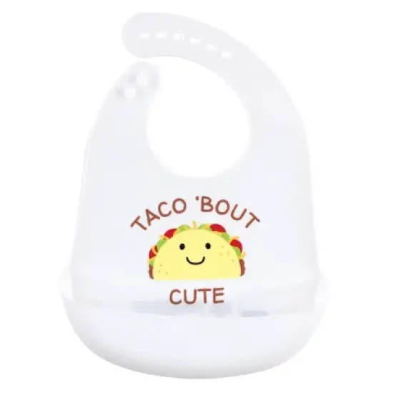 Hudson Baby Infant Silicone Bibs 3pk, Pizza, One Size image {3}