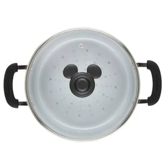 Farberware Disney Monochrome 5.5qt Ceramic Nonstick Stockpot with Lid Black: Dishwasher-Safe, Gas & Electric Compatible image {13}