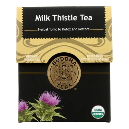 Buddha Teas Organic Milk Thistle Tea - Case of 6/18 Bags image {1}