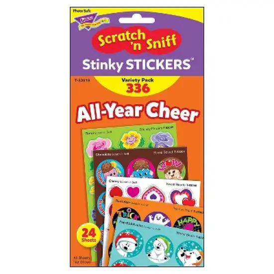 Trend Enterprises TREND All Year Cheer Stinky Stickers Variety Pack Multicolored 336 Per Pack 2 image {2}