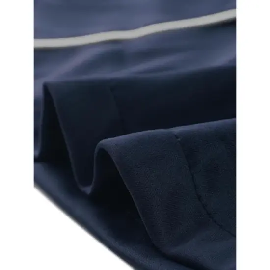 cheibear Womens Satin Button Down Long Sleeve Silky Boyfriend Nightshirt image {4}