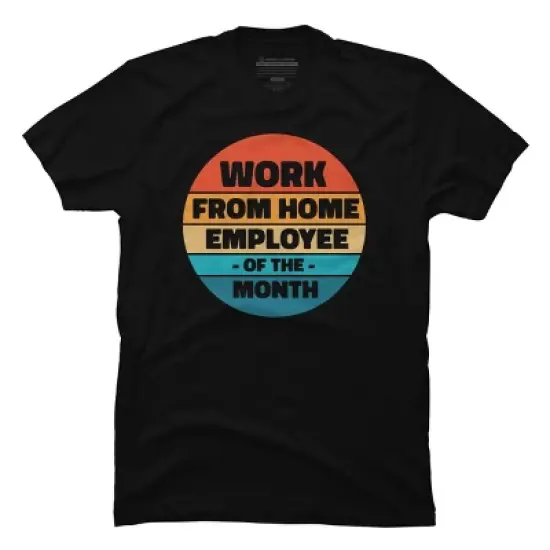 Men's Design By Humans Home office - employee of the month By RandomDudeArt T-Shirt image {4}